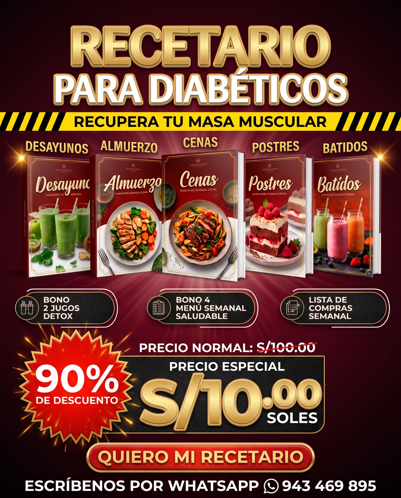Músculo y Vida Saludable Facebook ad: +DE 3000 PERSONAS SATISFECHAS