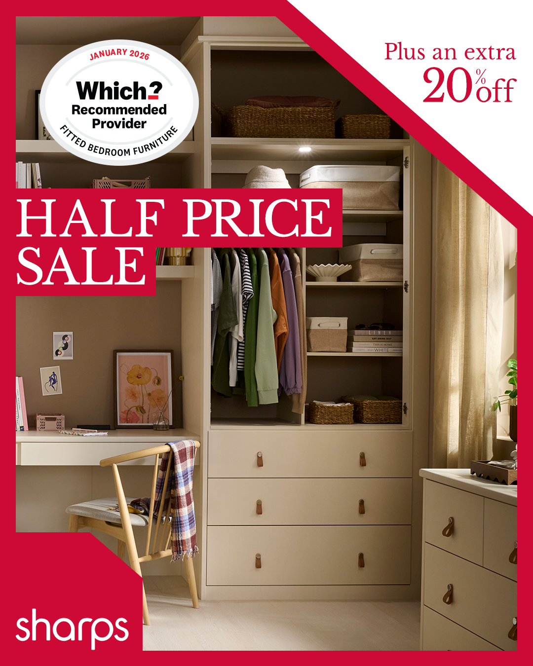 Sharps Fitted Furniture Facebook ad