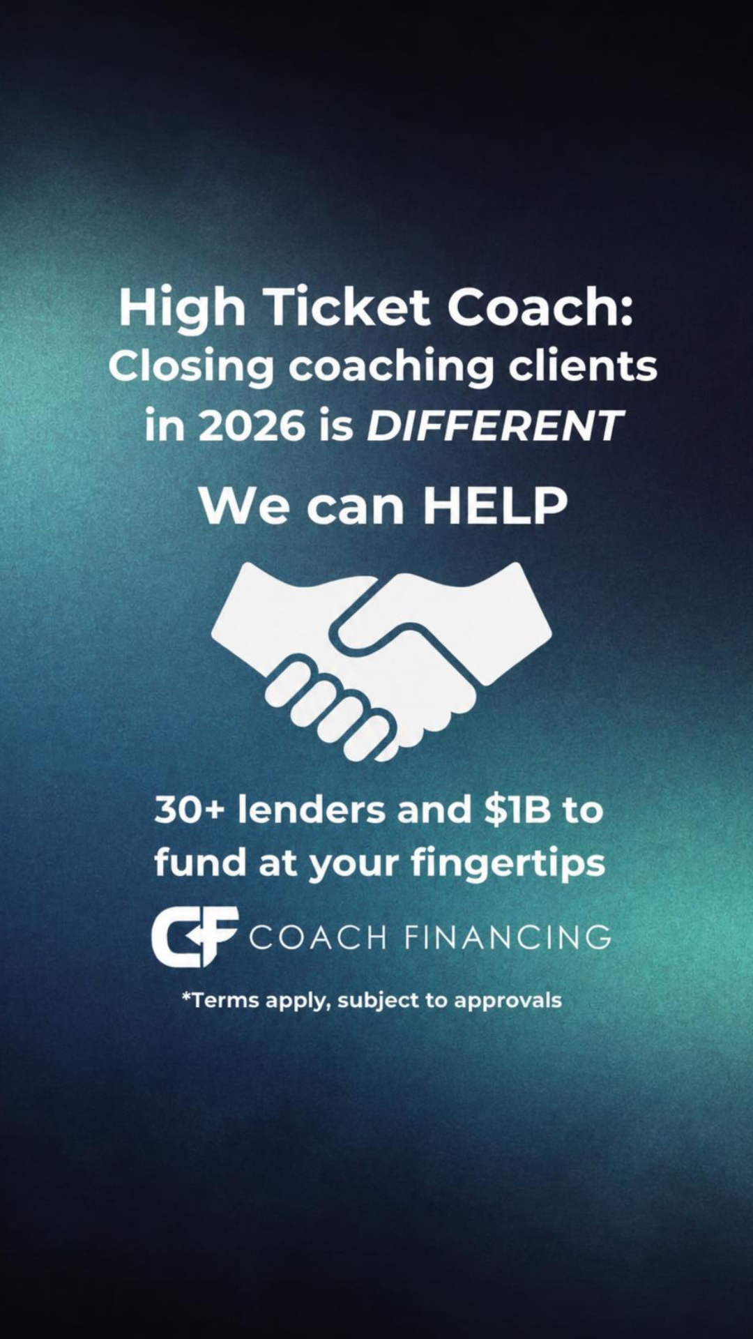 Coach Financing Facebook ad