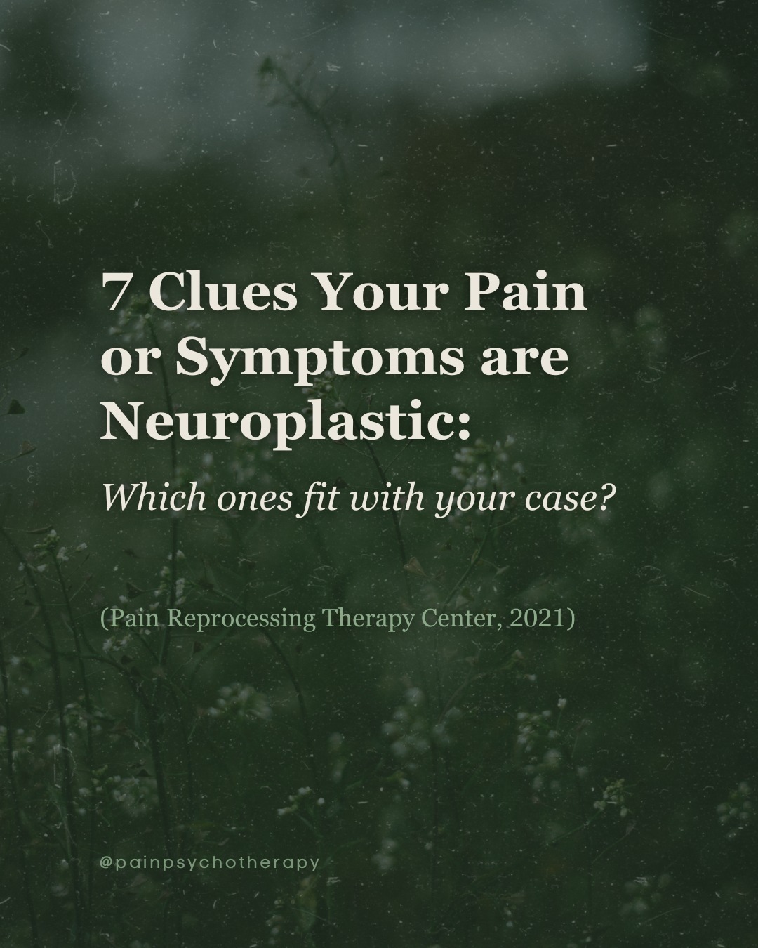 Pain Psychotherapy Canada Inc. Facebook ad