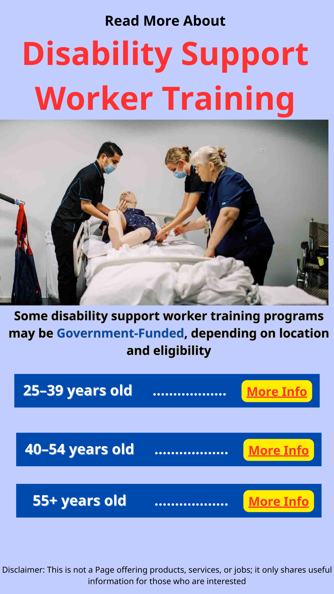 Kenneth Facebook ad: Disability Support Worker Training - Guid on