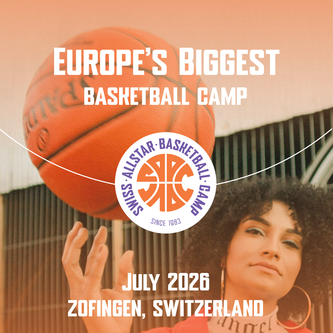 Swiss Allstar Basketball Camp Facebook ad from Mar 22, 2026