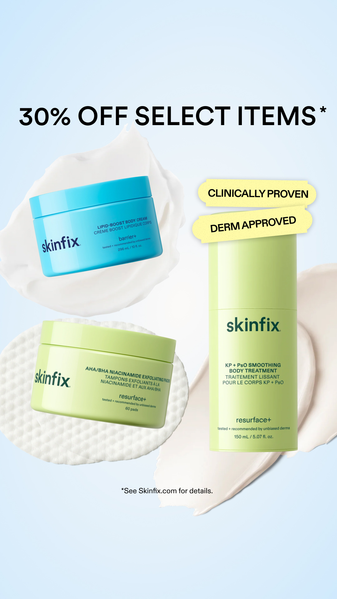 Skinfix Inc. Facebook ad