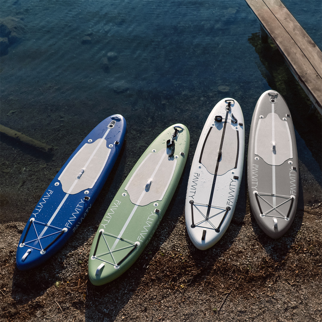 Favvity Facebook ad: Favvity SUP Board, Performance, die dich auf dem Wasser…
