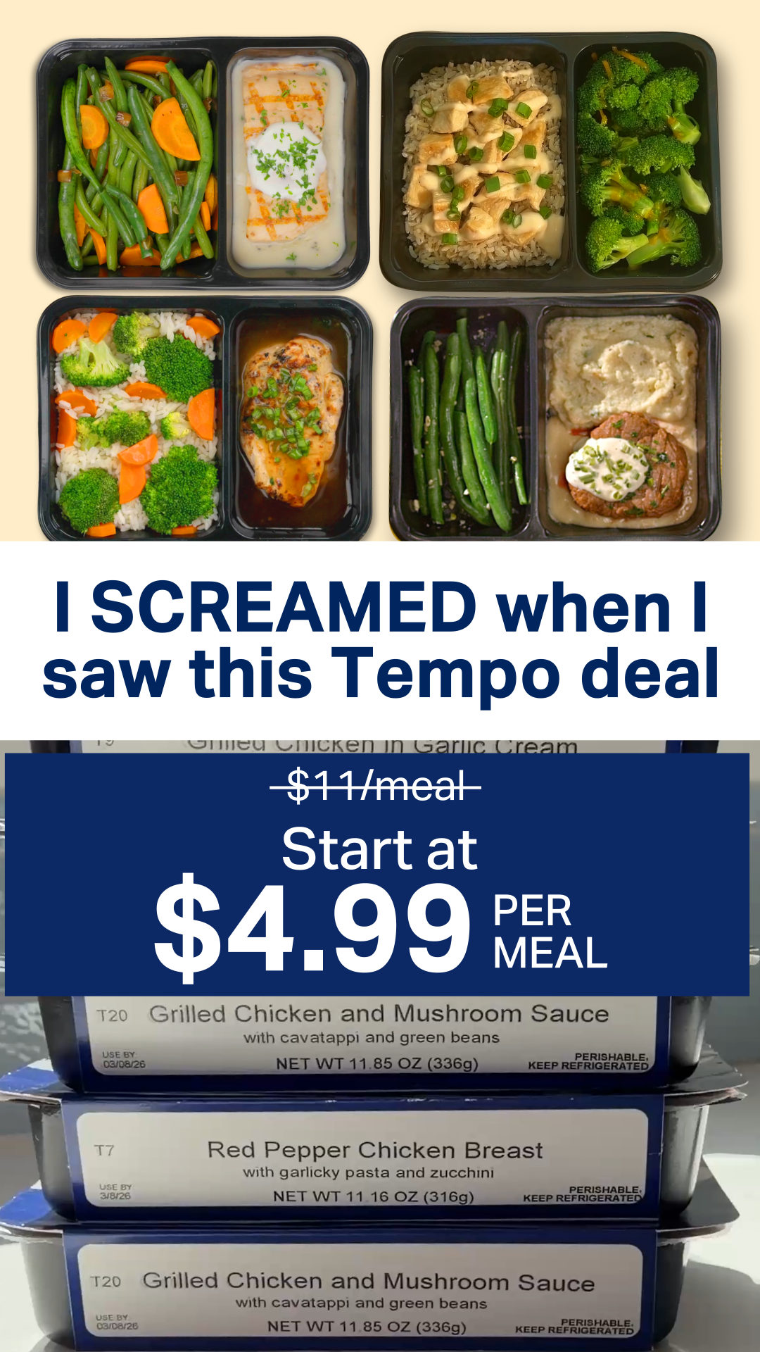 Tempo Meals Facebook ad