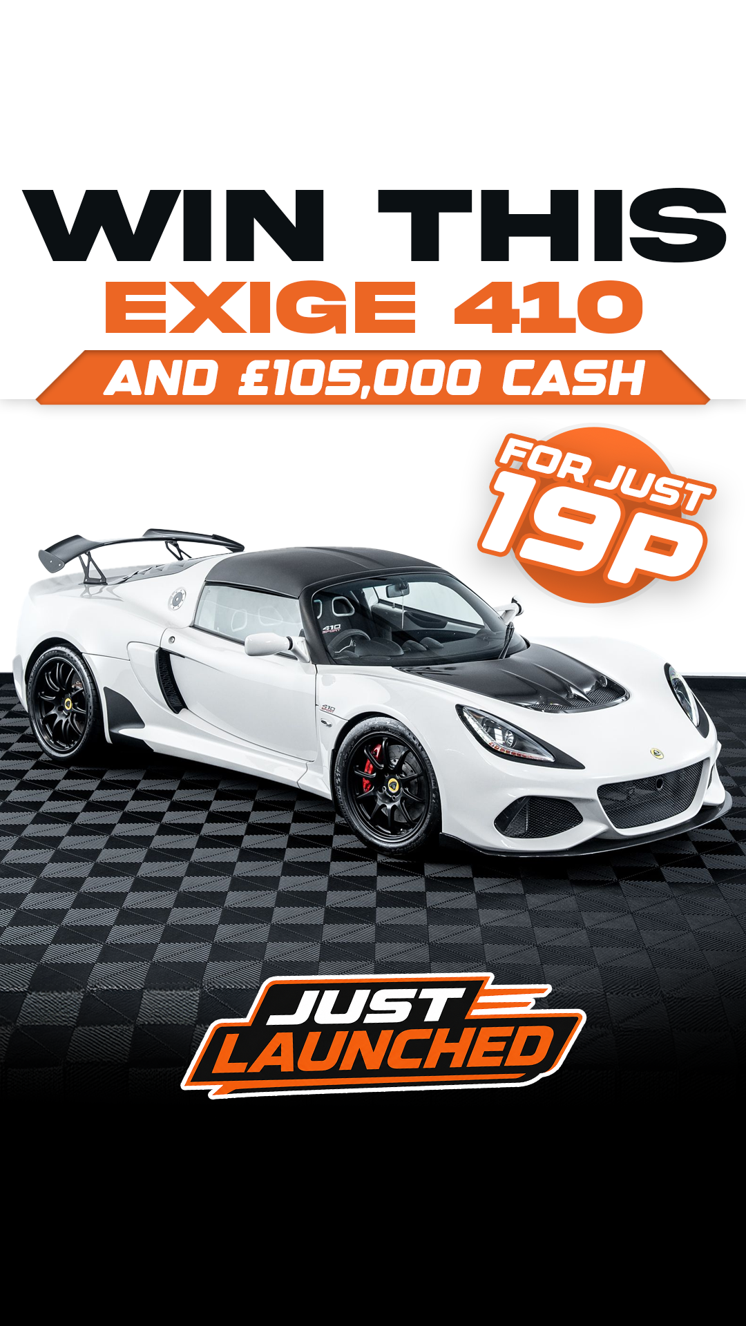 Dream Car Giveaways Facebook ad