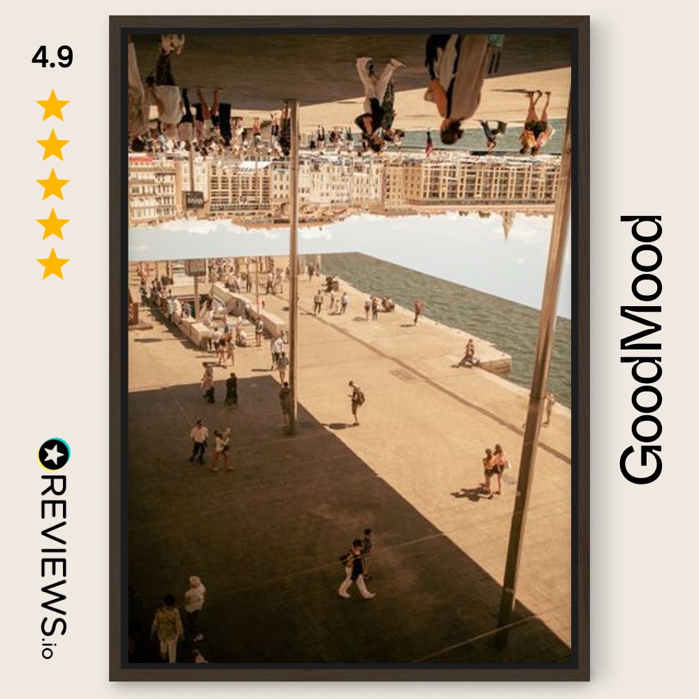 GoodMood Facebook ad: Elevate your space with timeless art prints, beautifully…