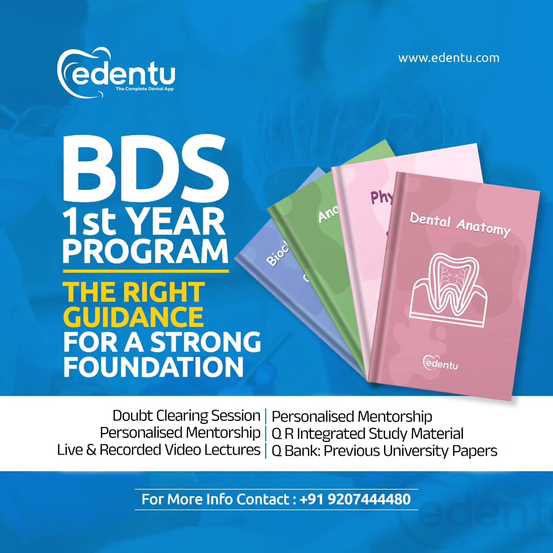 Edentu App Facebook ad: Crack BDS 1st Year with Edentu