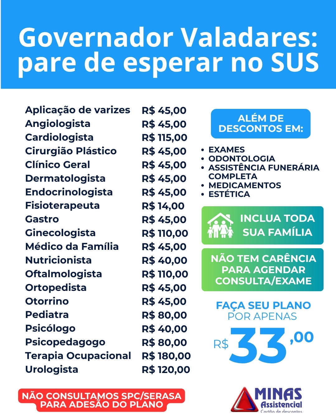 Minas Assistencial GV Facebook ad