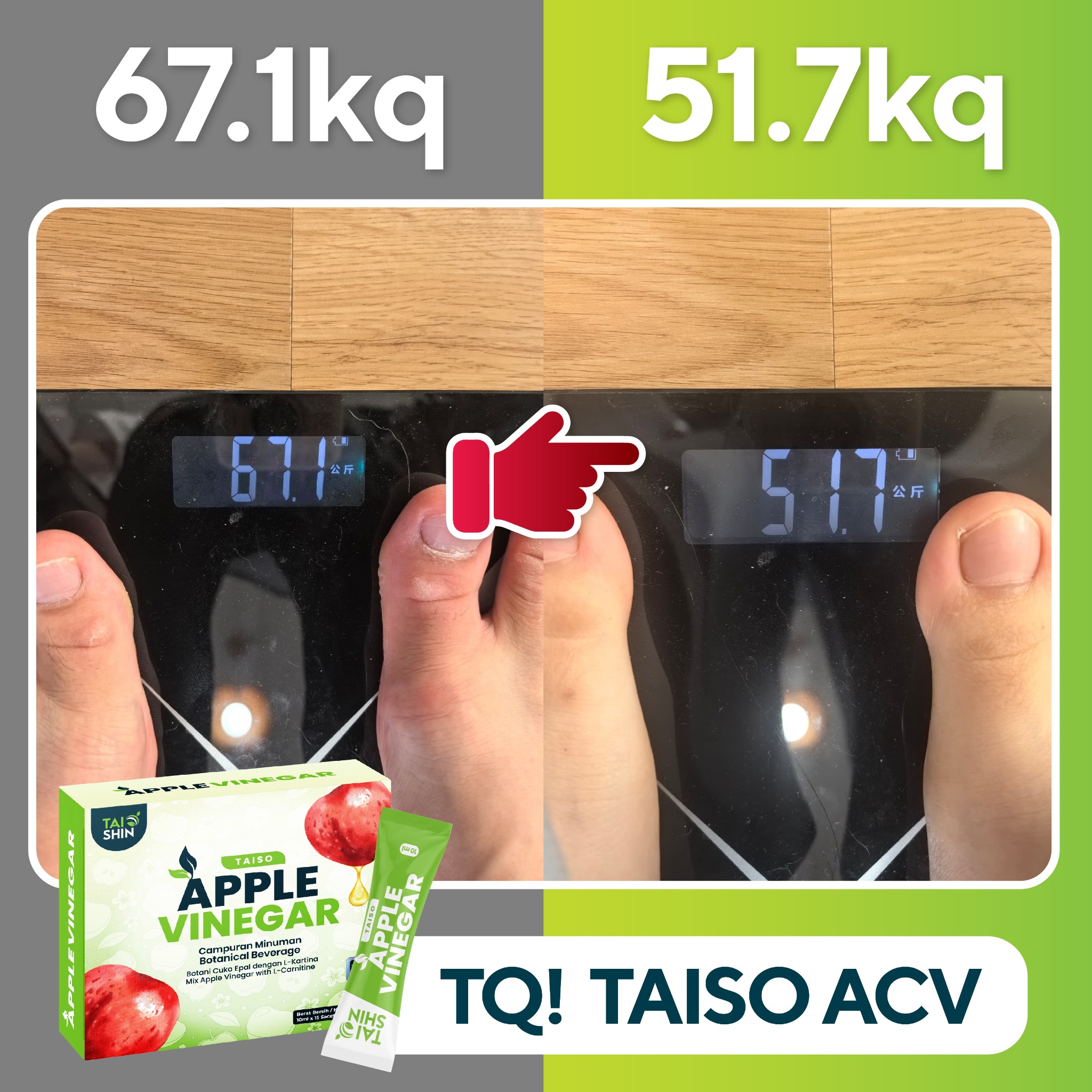 Taiso Apple Cider Vinegar Facebook ad