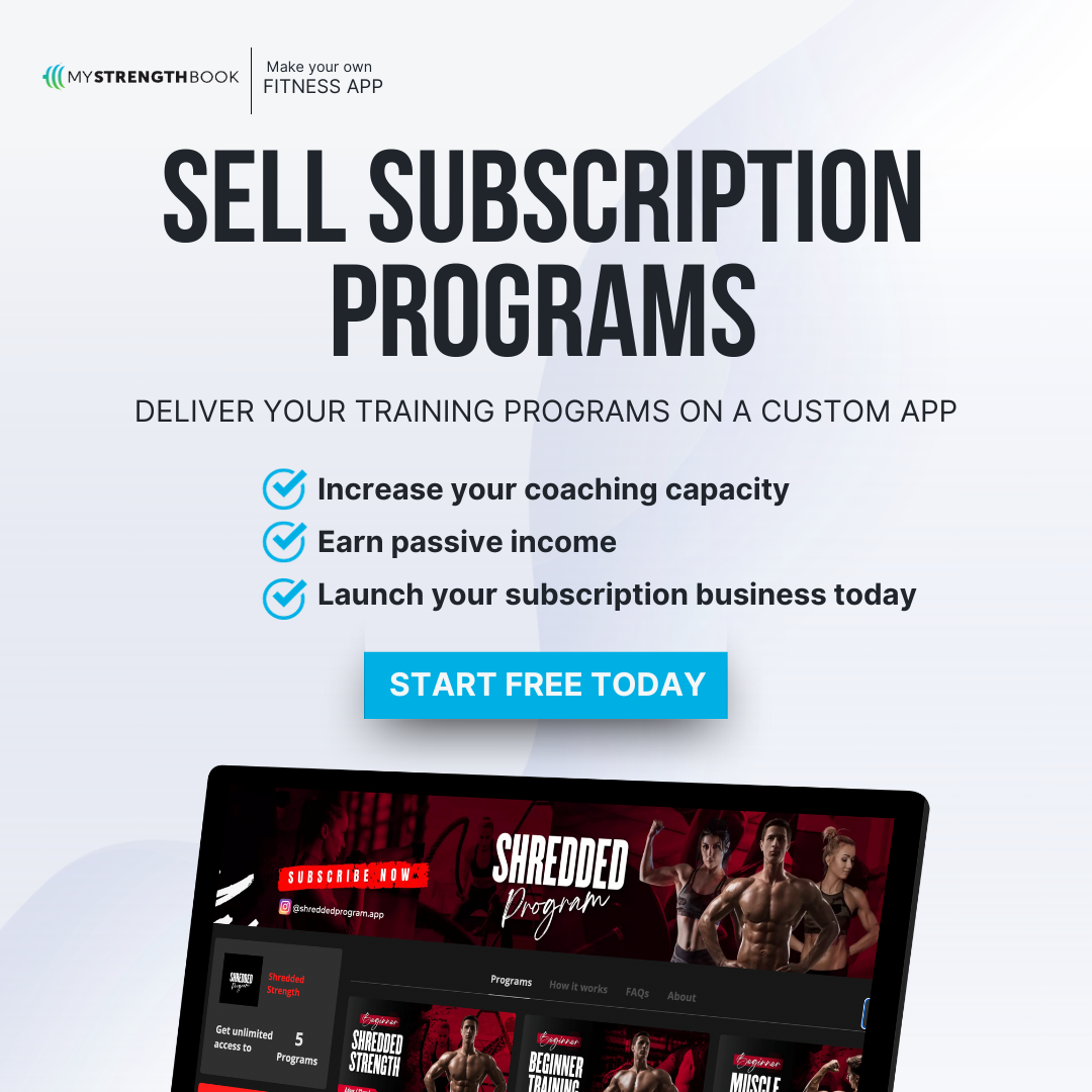 MyStrengthBook Facebook ad: Online Coaches: Are You at Capacity?