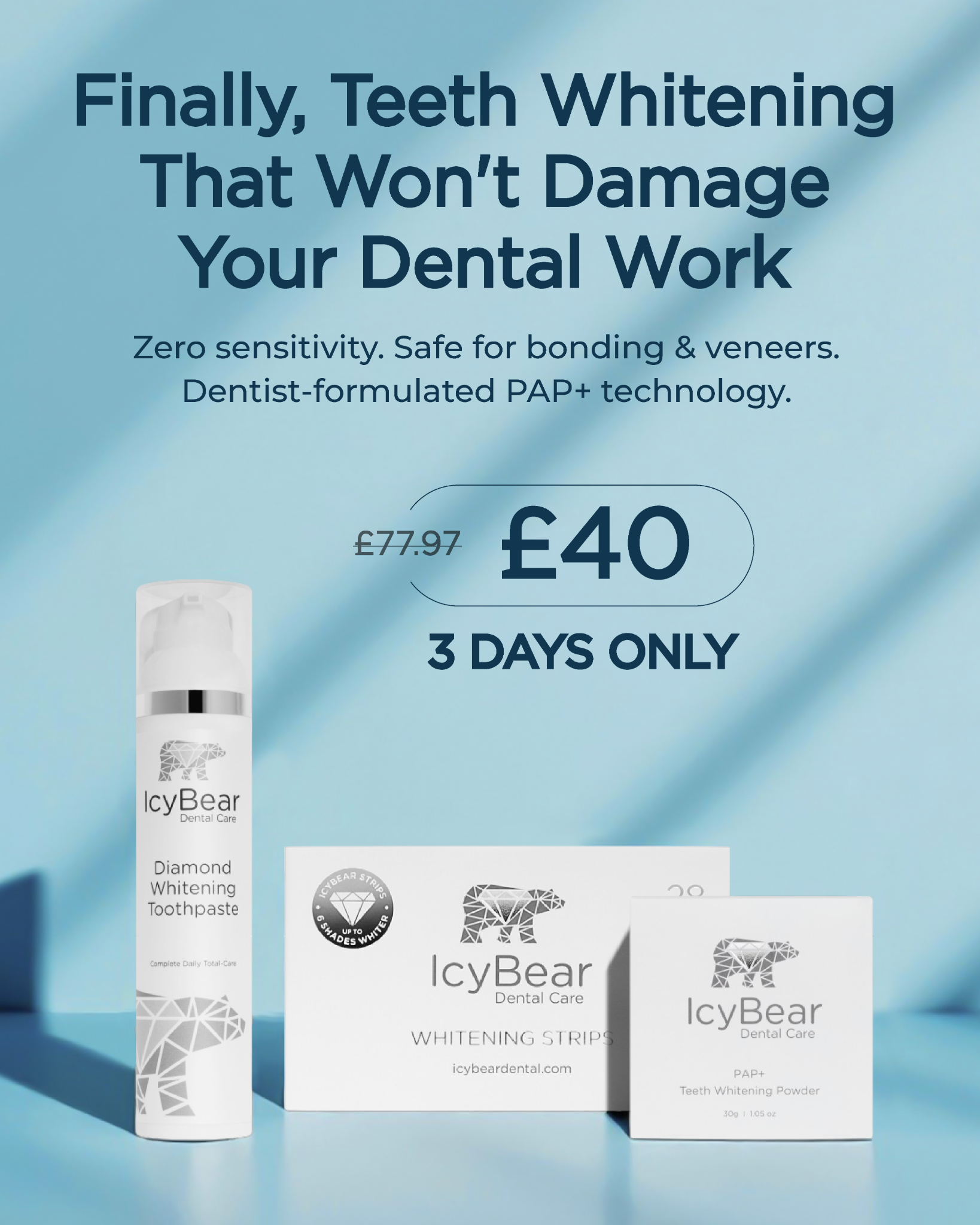 Icy Bear Dental Facebook ad