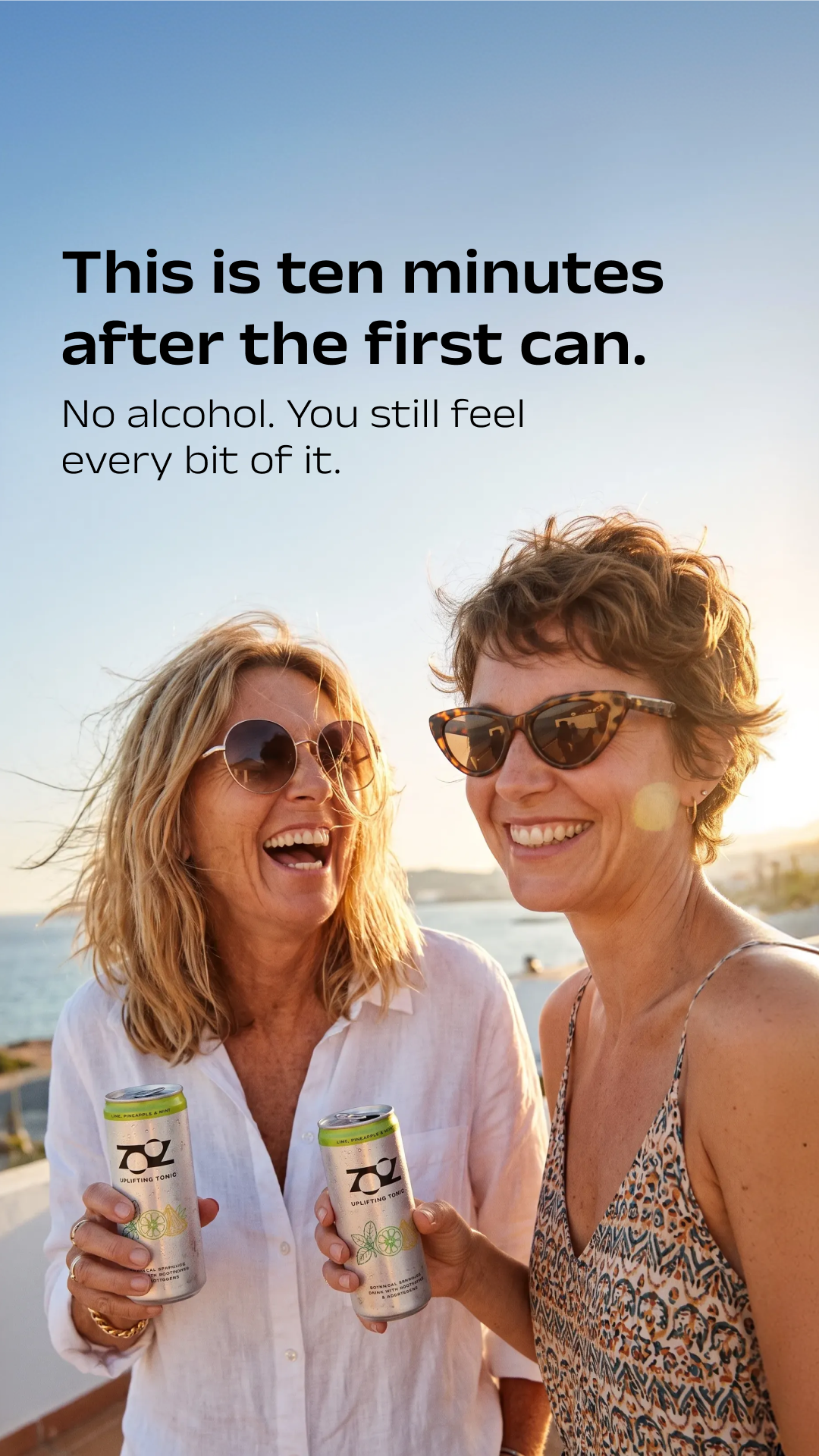 Zooz Drink Facebook ad: Feel the tingle.