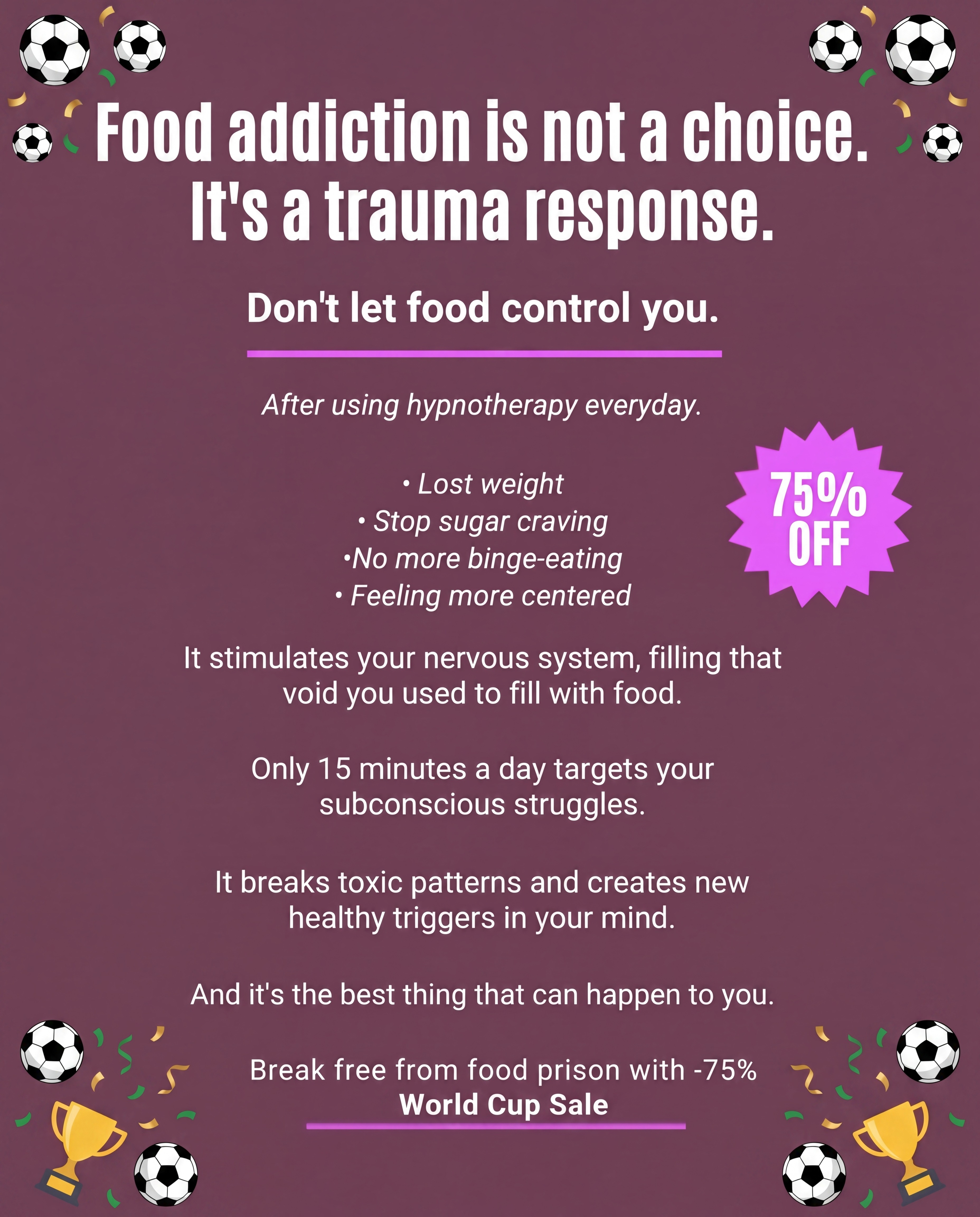 Hypnozio: power of hypnotherapy Facebook ad