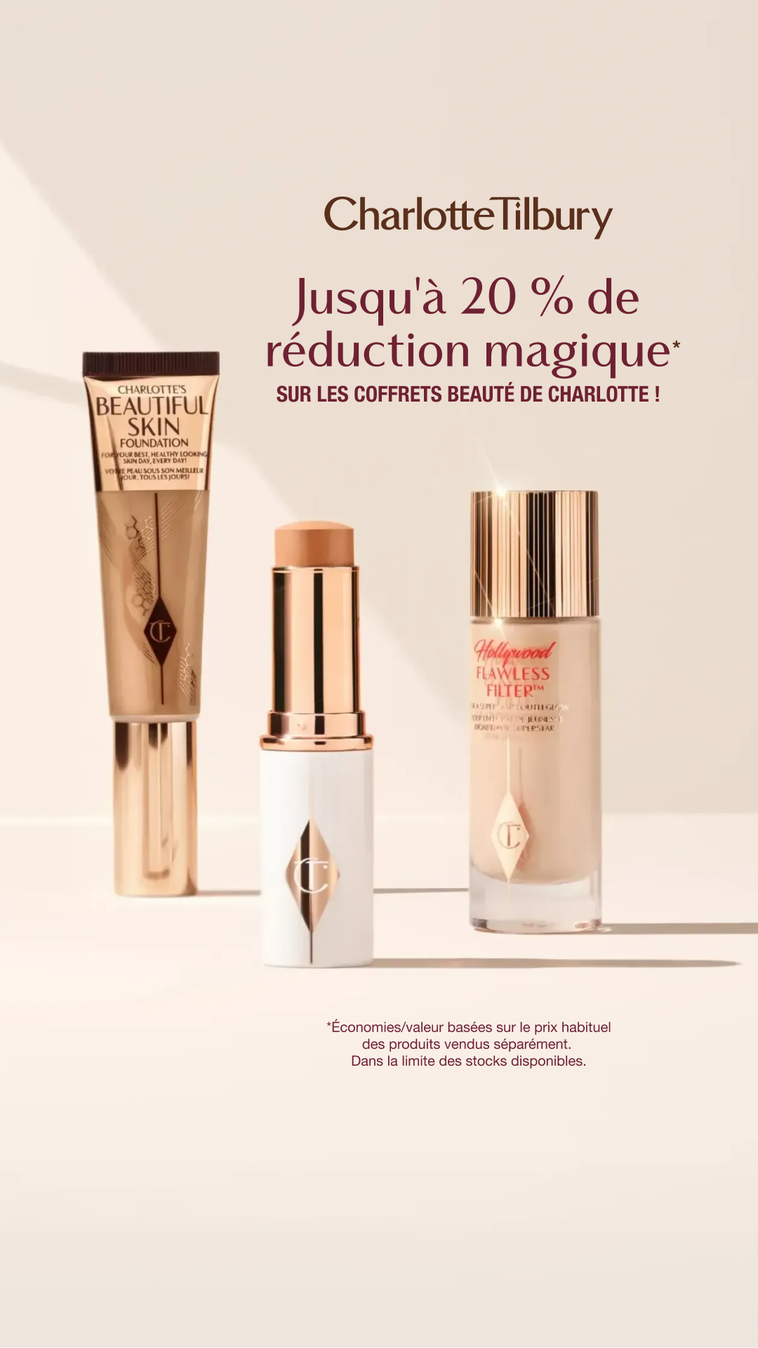 Charlotte Tilbury Facebook ad