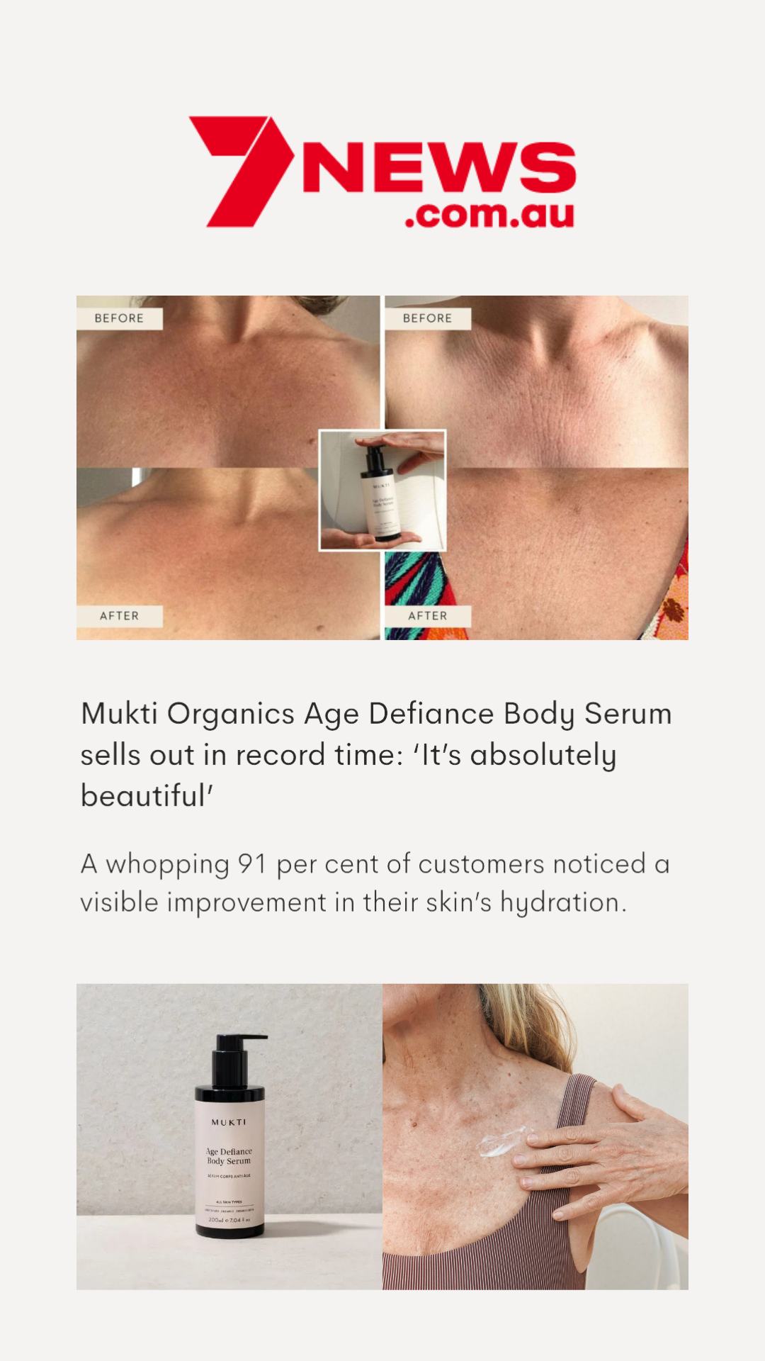 Mukti Organics Facebook ad