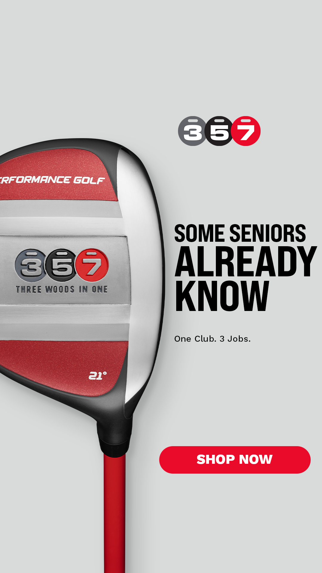 Performance Golf Facebook ad