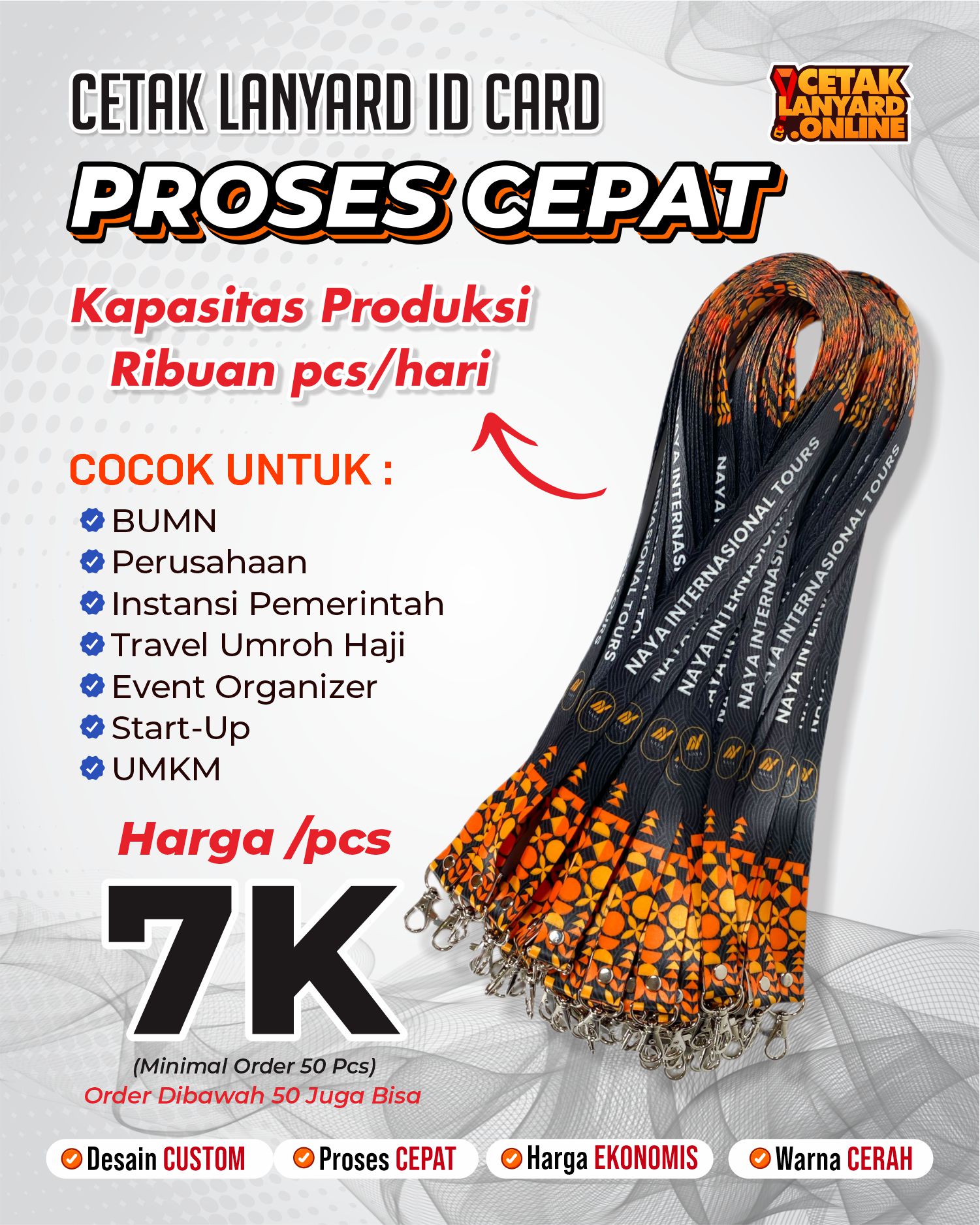 Cetak Lanyard Printing Facebook ad from Apr 15, 2025