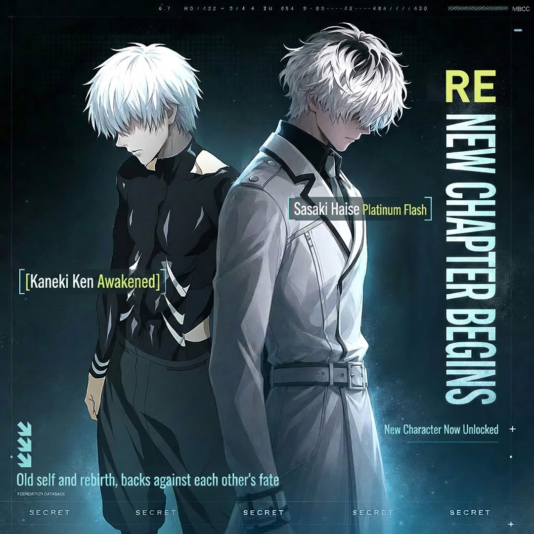 Tokyo Ghoul: Awakening Facebook ad: FREE 2,000 DRAWS
