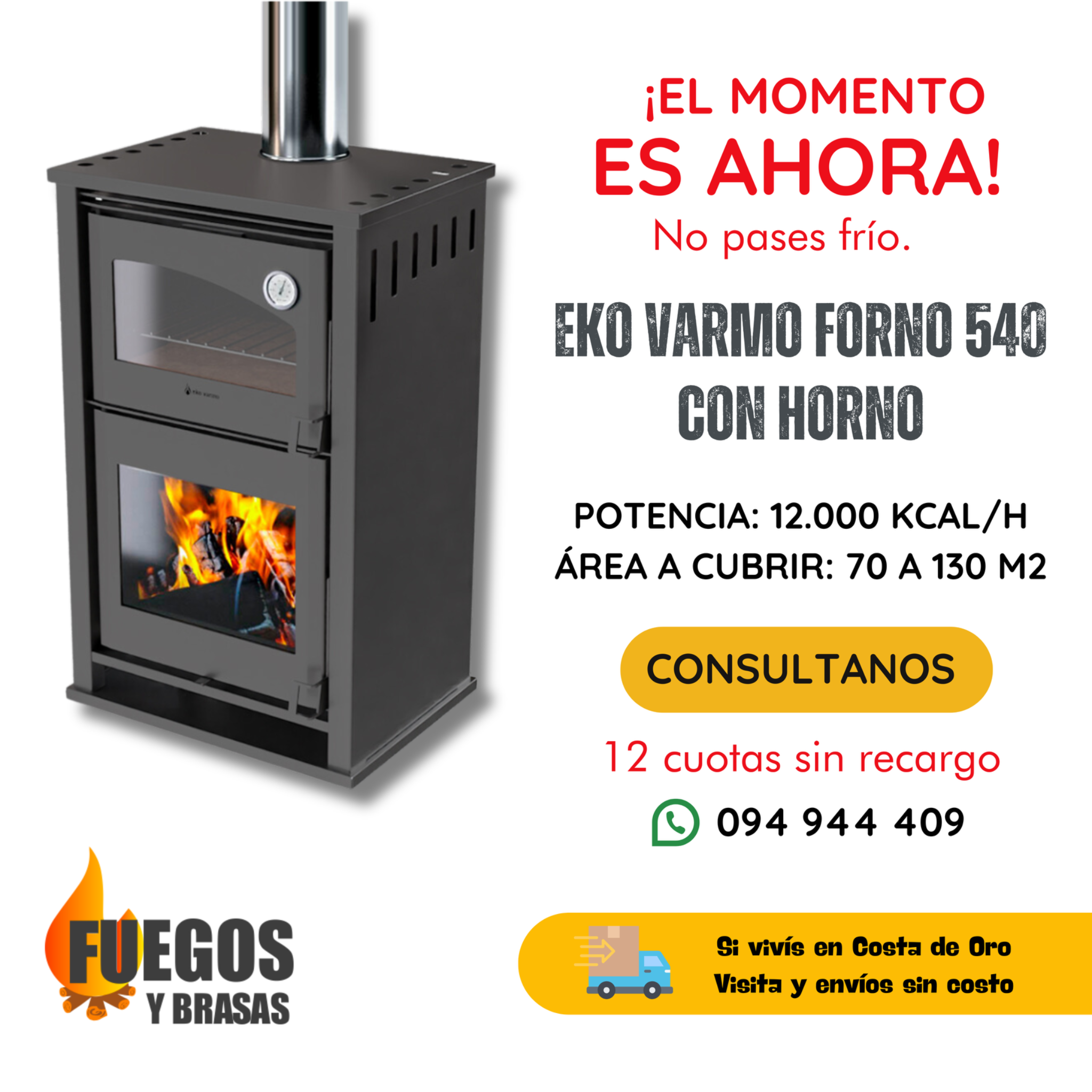 Fuegos y Brasas Pinamar Facebook ad: Chatea con nosotros