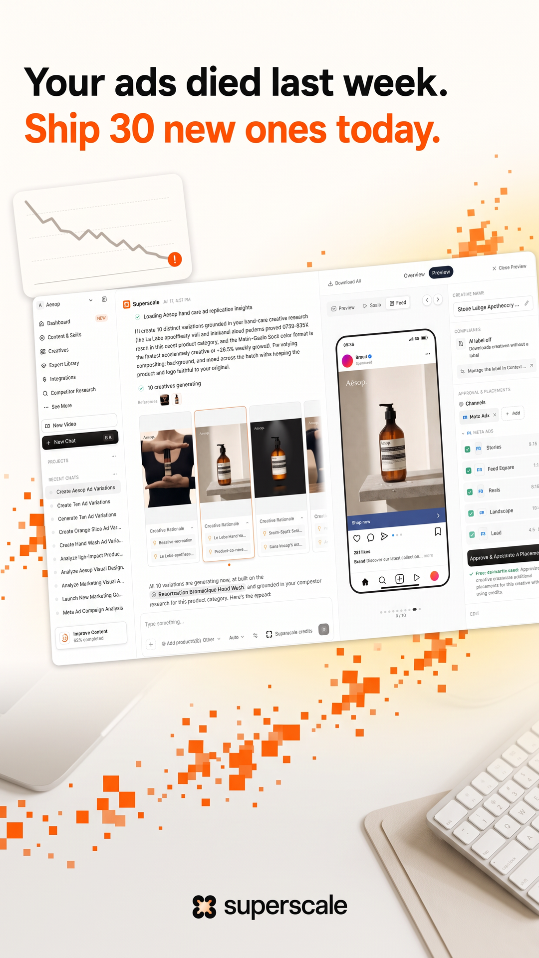 Superscale AI Facebook ad: Meet your AI creative strategist