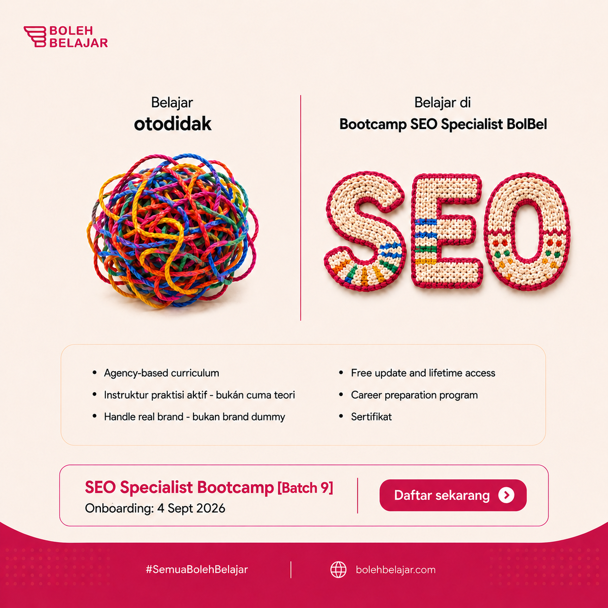 Bolehbelajar Facebook ad