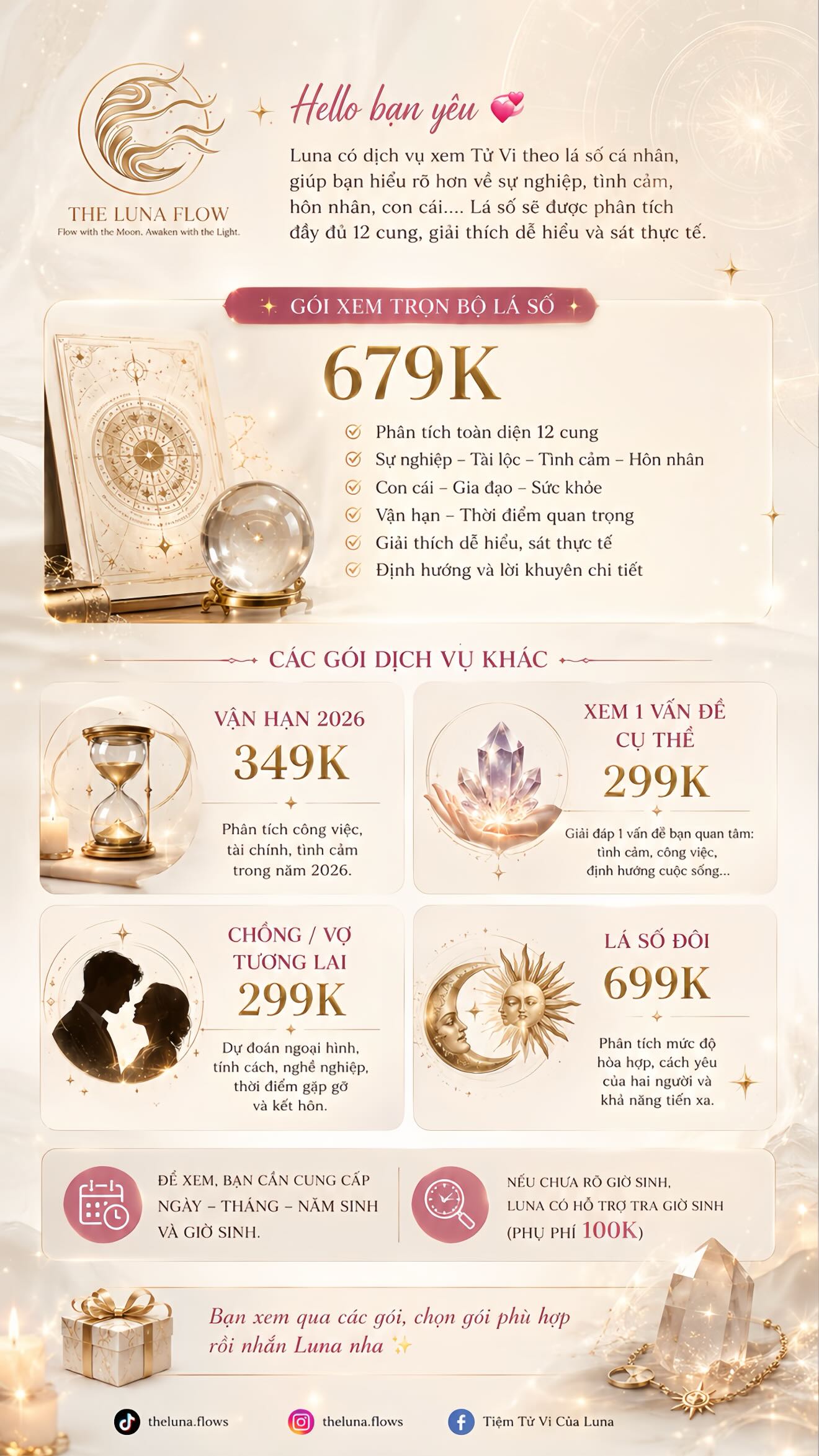 Tiệm Tử Vi của Luna Facebook ad from Jun 4, 2026