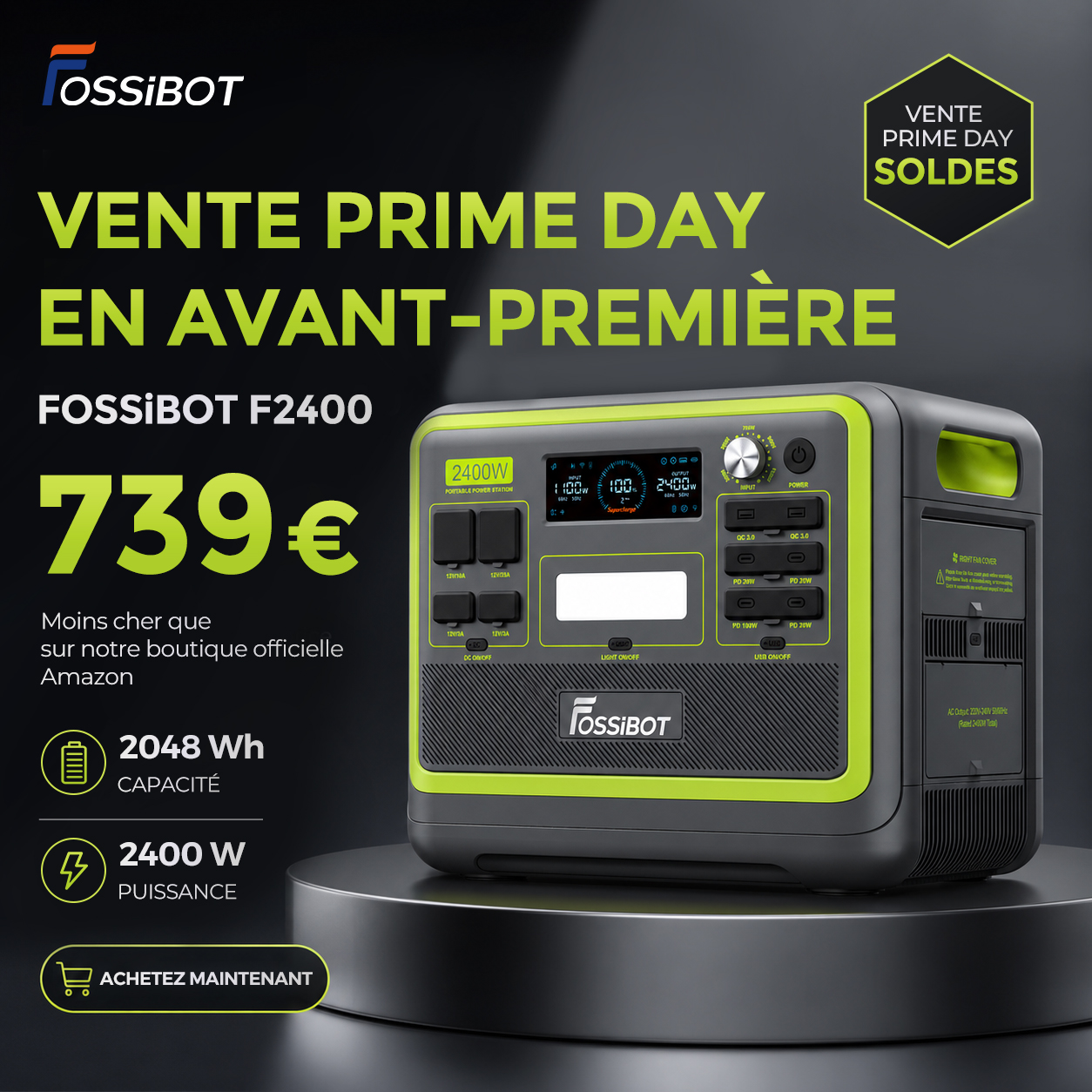FOSSiBOT France Facebook ad from Jun 21, 2026