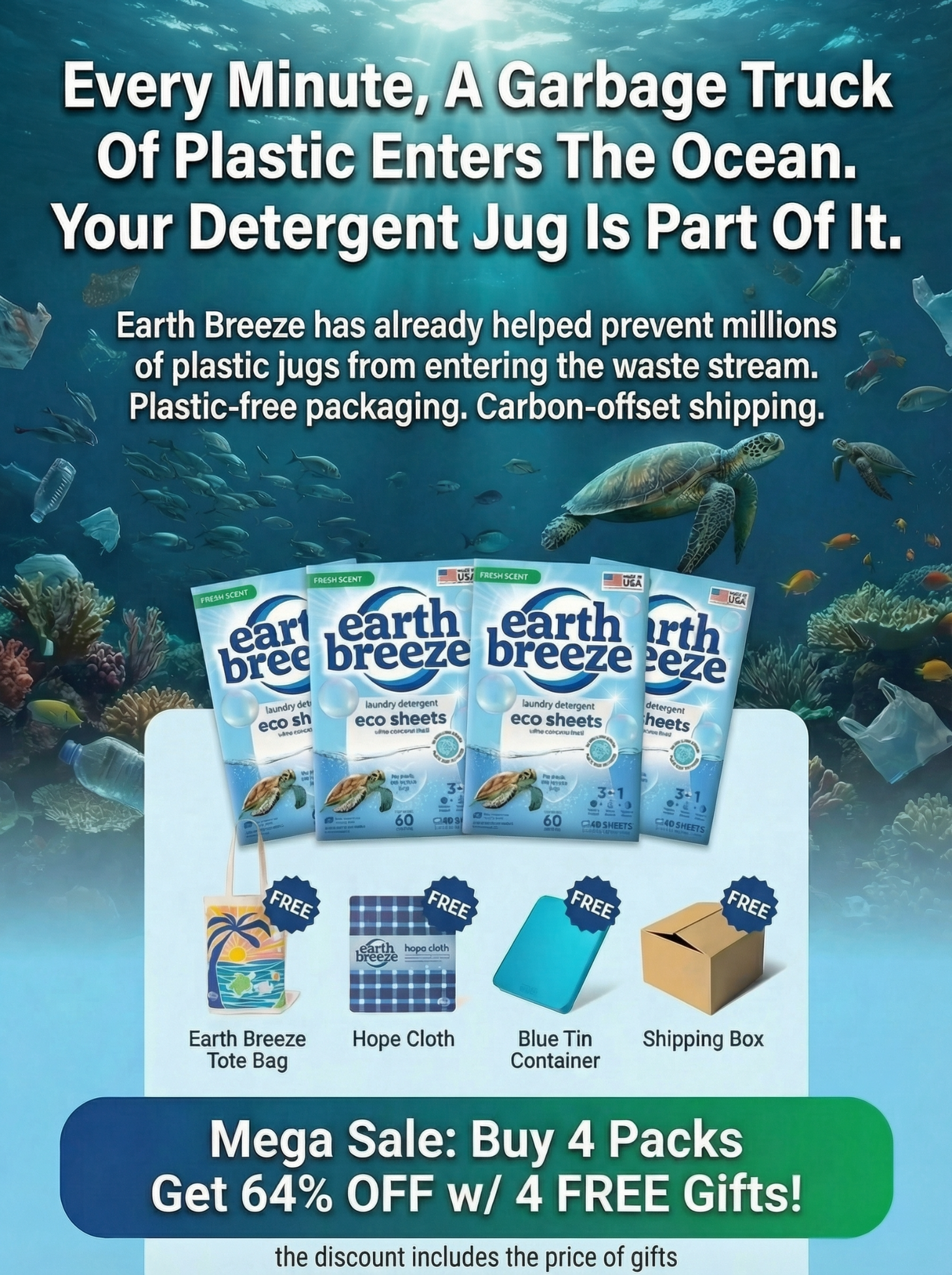 Earth Breeze Facebook ad