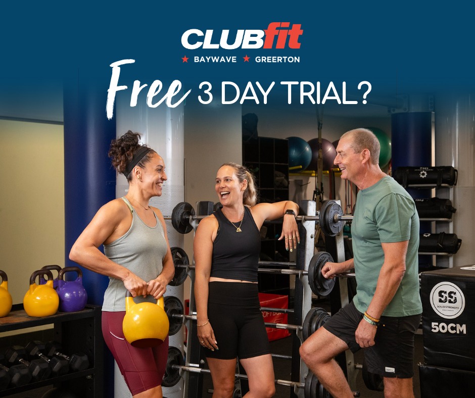 Clubfit Facebook ad: 3 Day Free Gym Trial Membership | Clubfit Tauranga