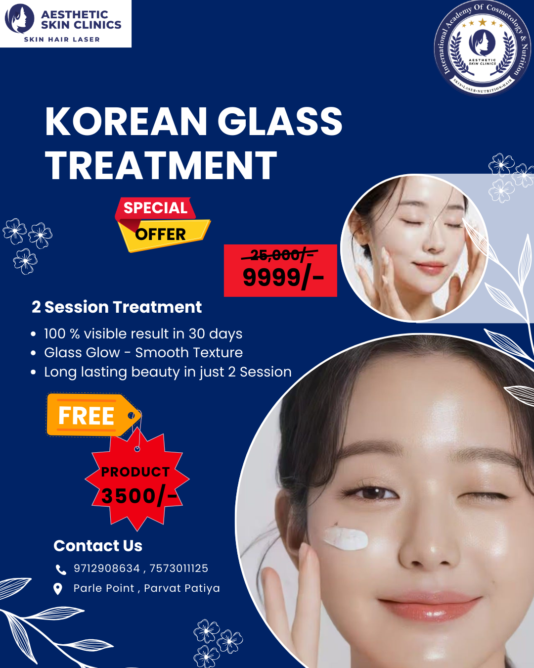 Aesthetic Skin Clinics and Academy Facebook ad from Mar 25, 2026