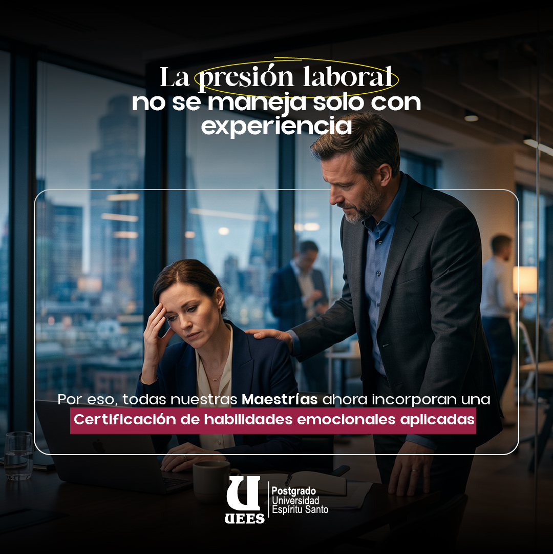 Postgrado UEES Facebook ad: El liderazgo actual requiere mucho más que conocimiento…