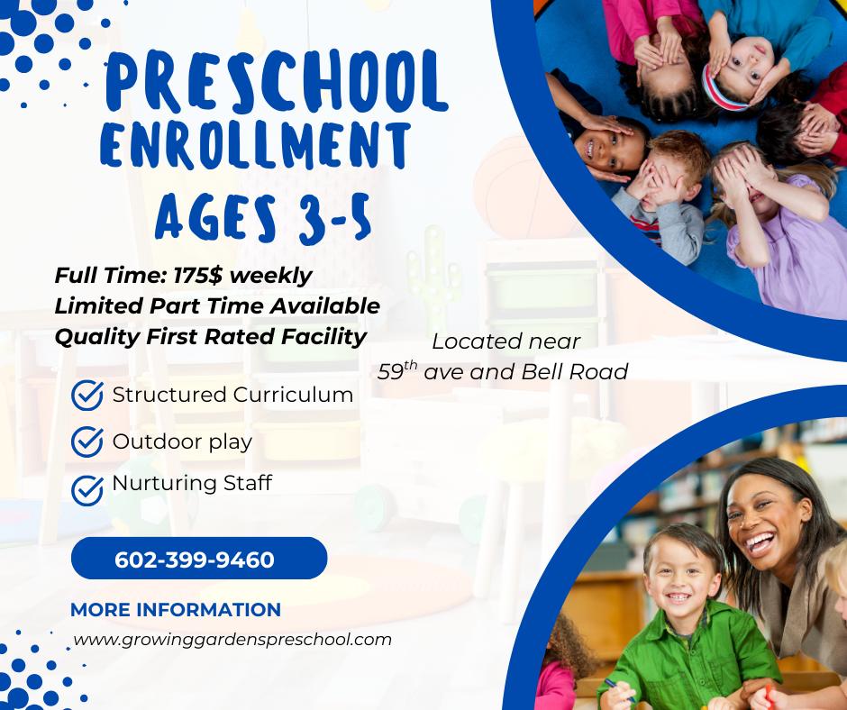Growing Gardens Preschool and Childcare Facebook ad: Growing Gardens Early Learning Center and Preschool |…
