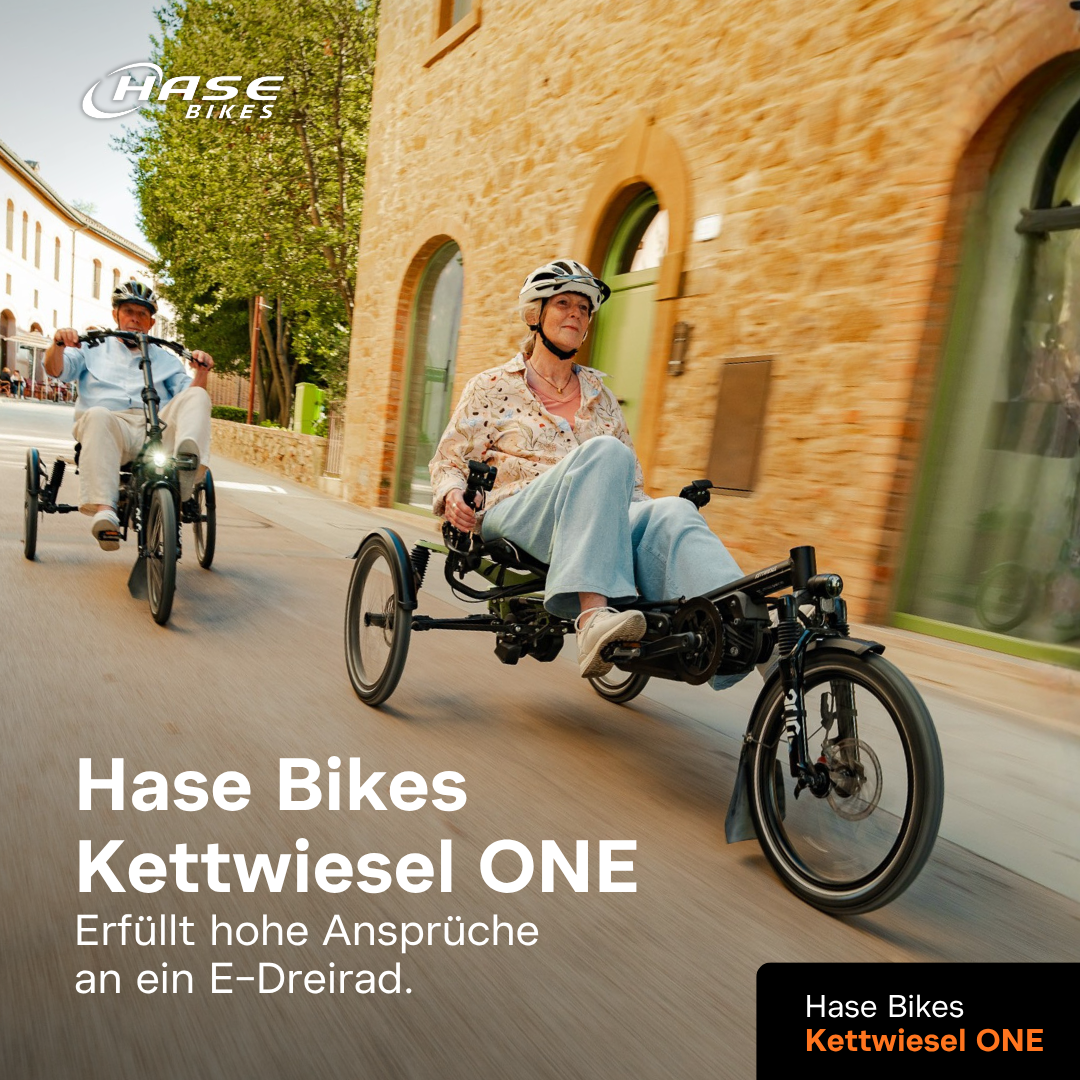 HASE BIKES Facebook ad: Ich dachte, ich könnte nie wieder Rad fahren.