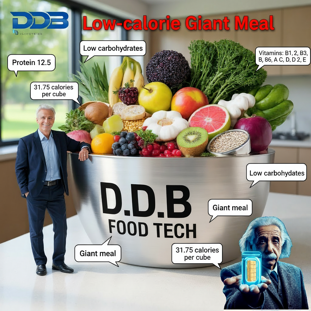 DDB Food Industries Facebook ad: Few calories. Huge meal.
