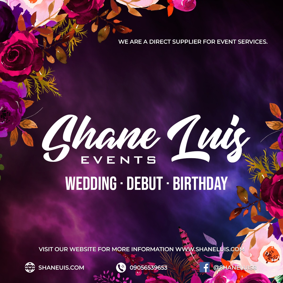 Shane Luis Events Facebook ad: Shane Luis Events, Ilocos Sur Events & Catering Services