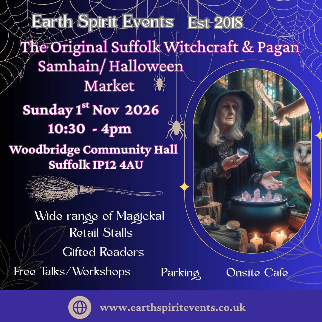 Earth Spirit Events Facebook ad: The Original Suffolk Witchcraft & Pagan Halloween Samhain…