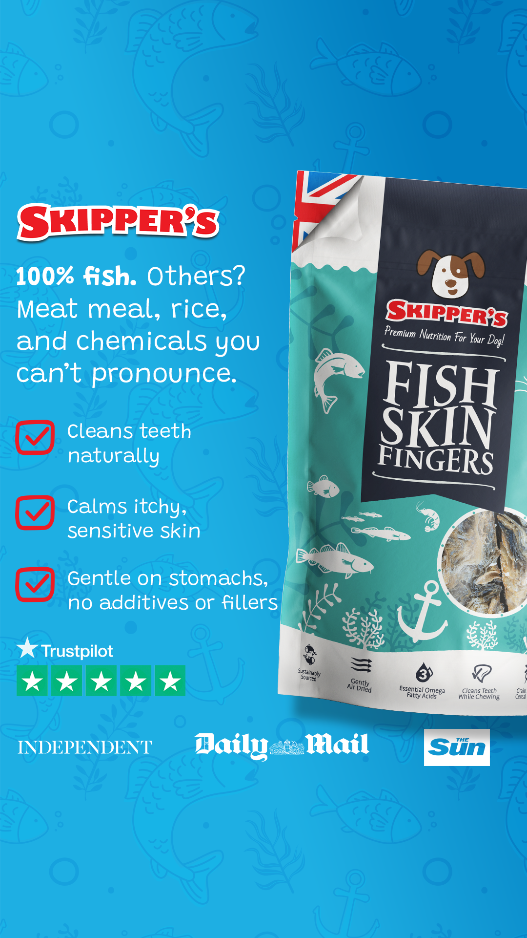 Skipper's Pet Products Facebook ad