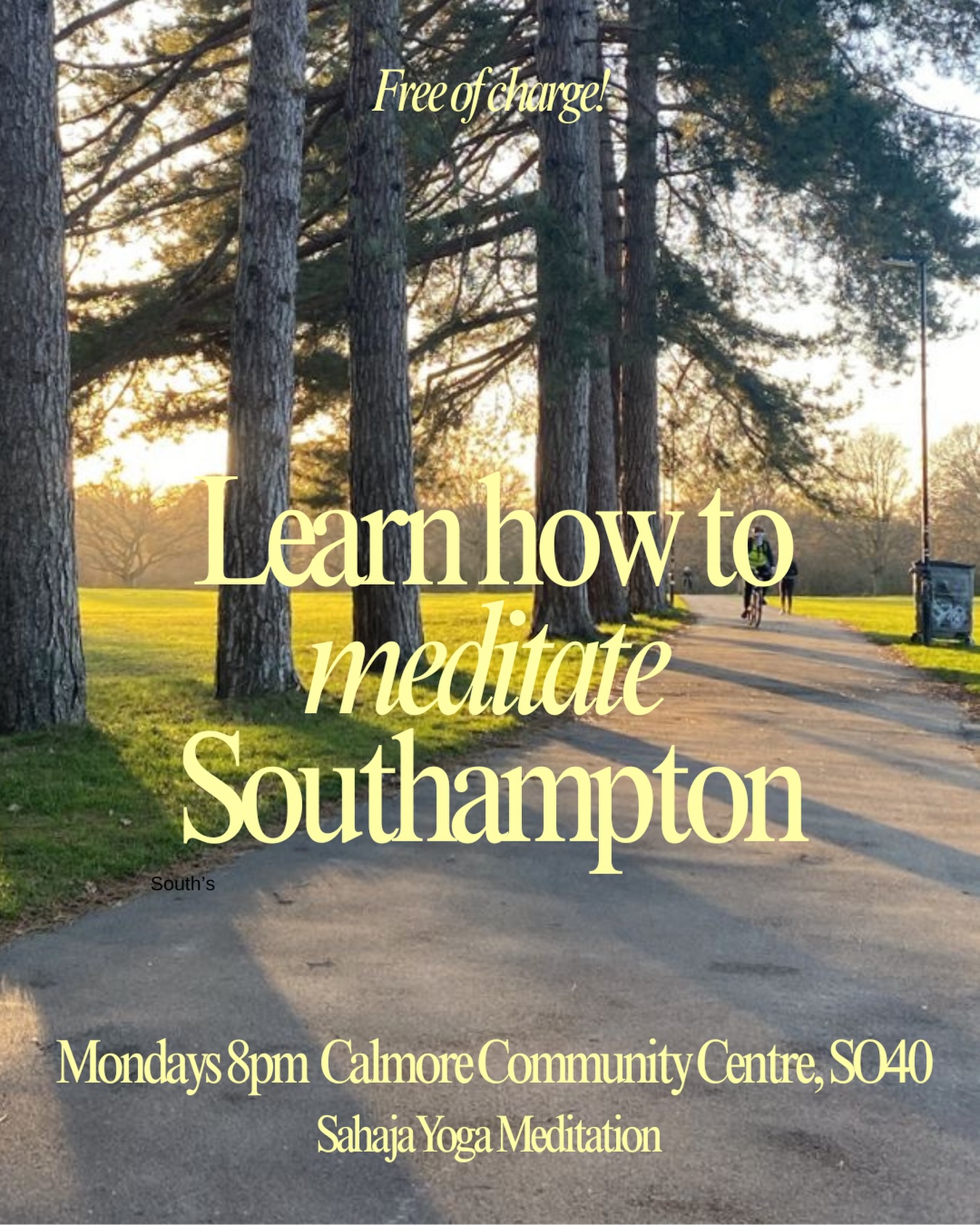 learntomeditateuk Facebook ad: New free meditation course starting Monday 7 September!