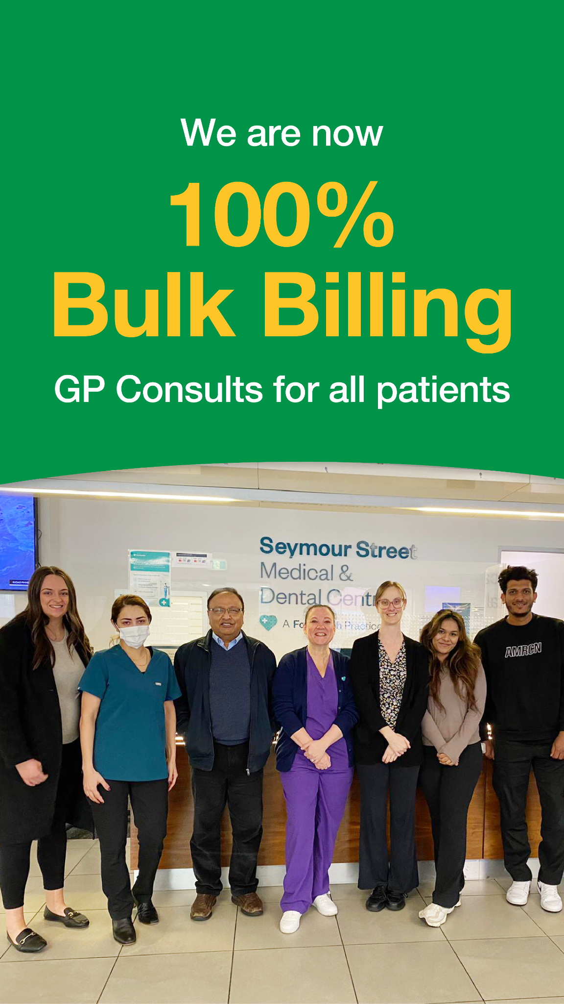 Seymour Street Medical & Dental Centre Ringwood Facebook ad from May 18, 2026