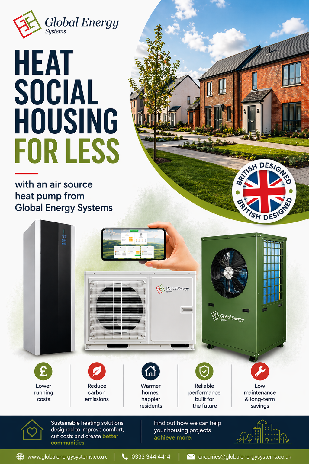 Global Energy Systems Limited Facebook ad: Energy Efficient Solutions for Social Housing