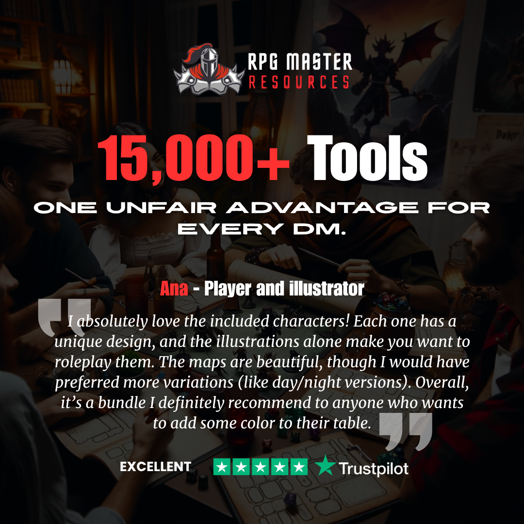 RPG Master Facebook ad: VTT-Optimized Maps, Professional Quality