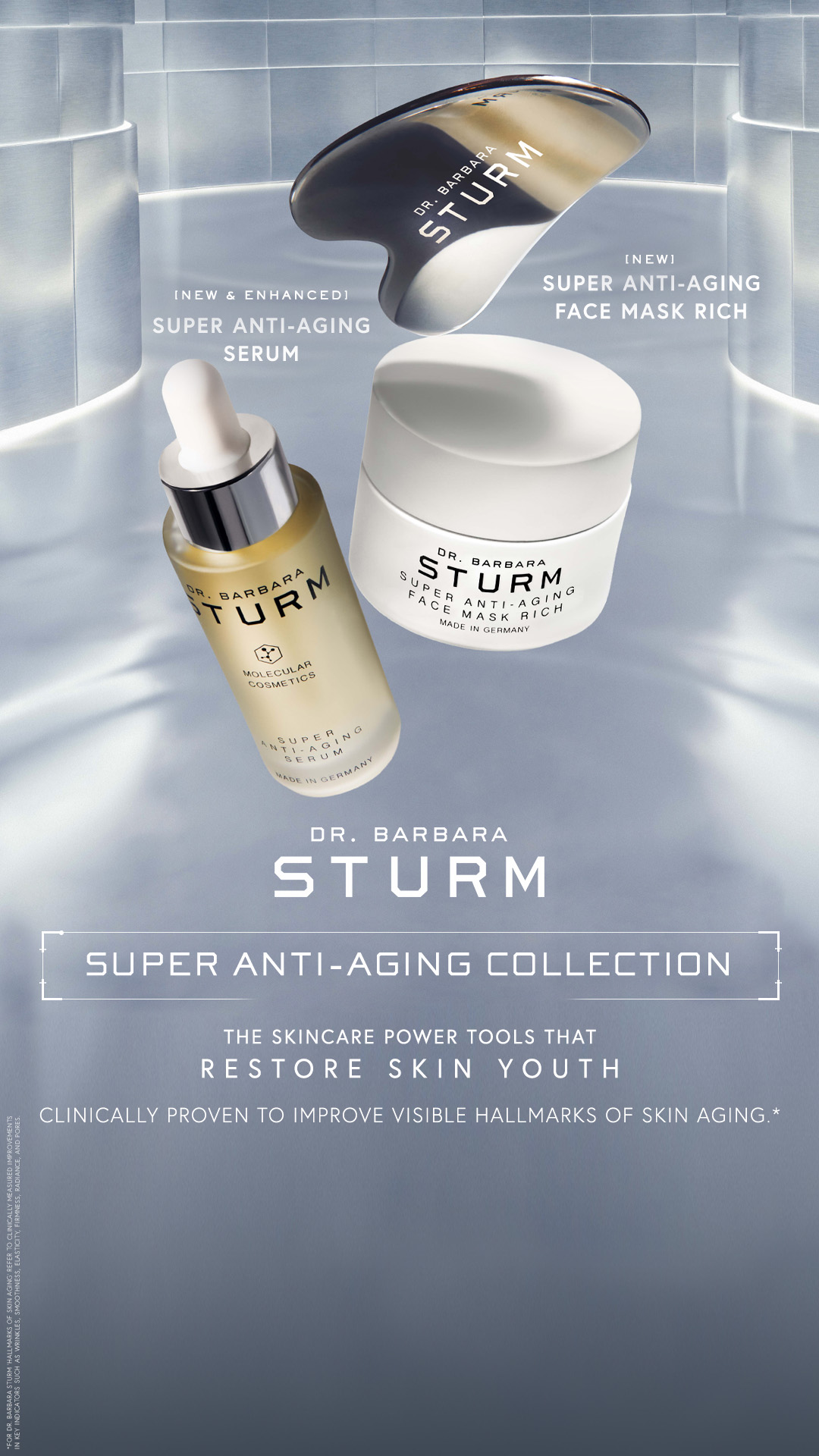 Dr. Barbara Sturm Facebook ad: Dr. Barbara Sturm's Super Anti-Aging Collection