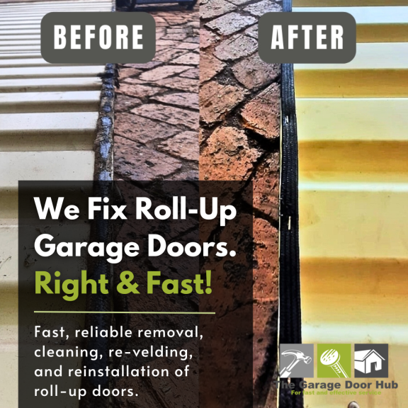 The Garage Door Hub Facebook ad: Upgrade Yours Today!