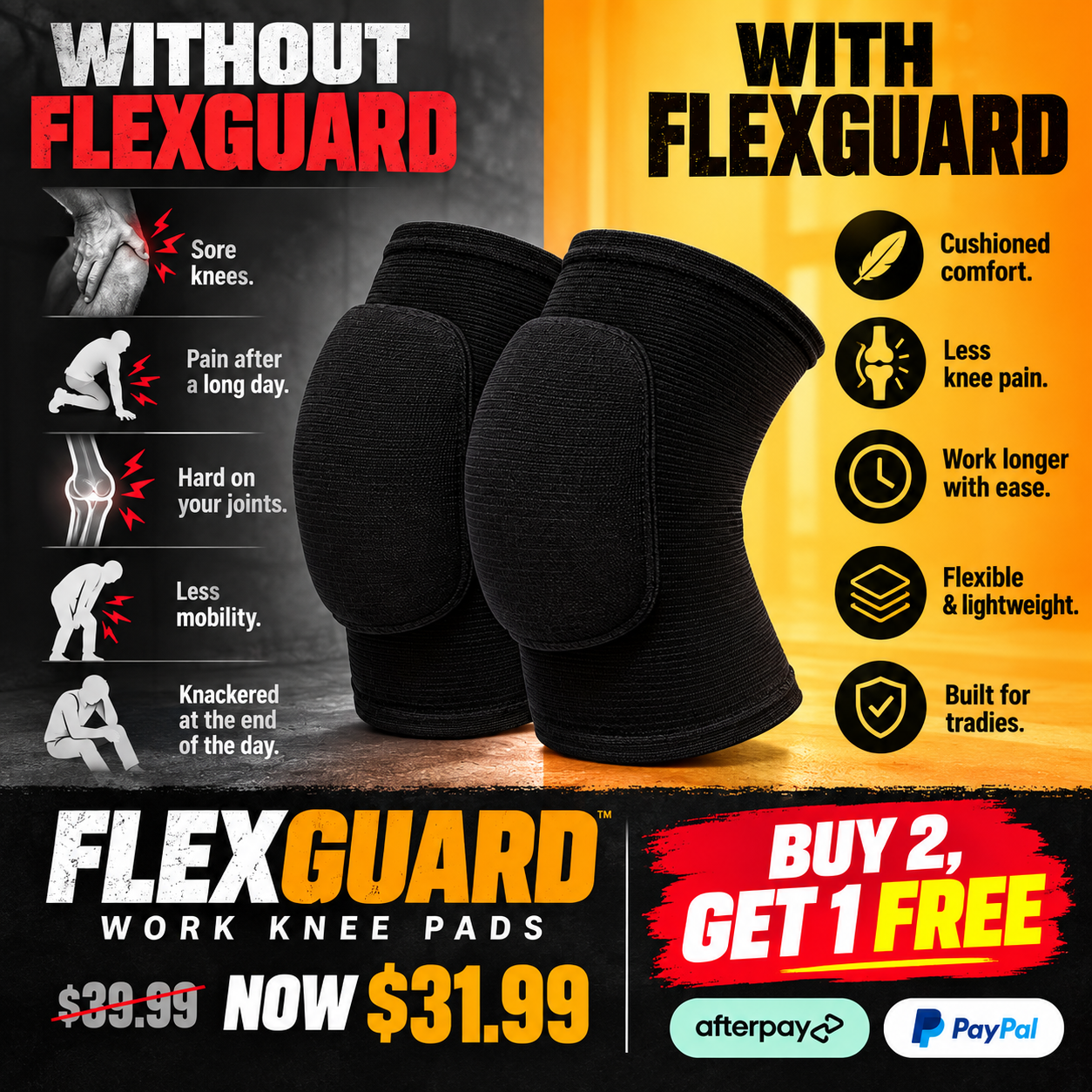 SiteGear Supply Store Facebook ad: Stock Up and Save, Buy 2, Get 1 Free.