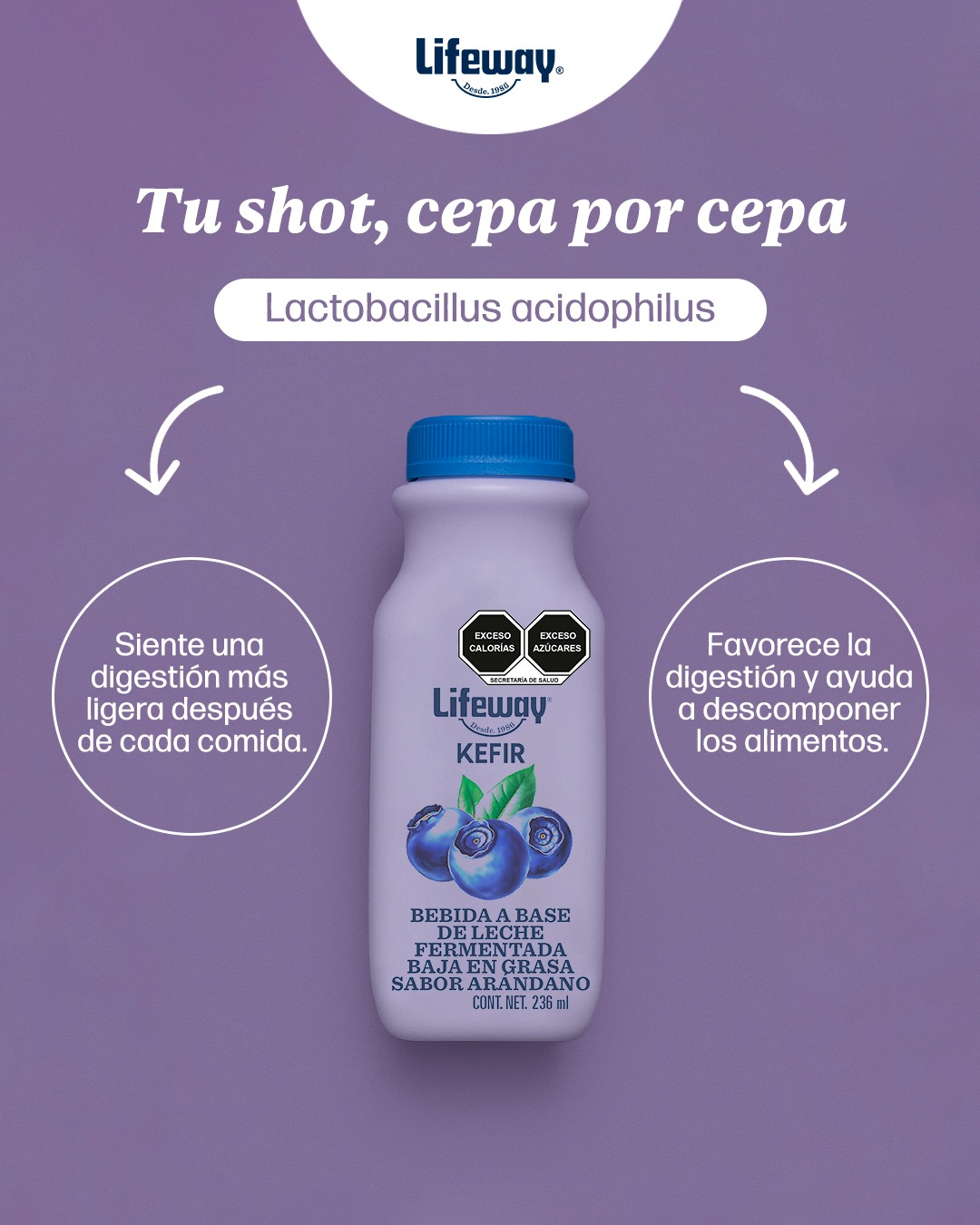 Lifeway Kéfir México Facebook ad: Dale like si quieres seguir descubriendo las demás…