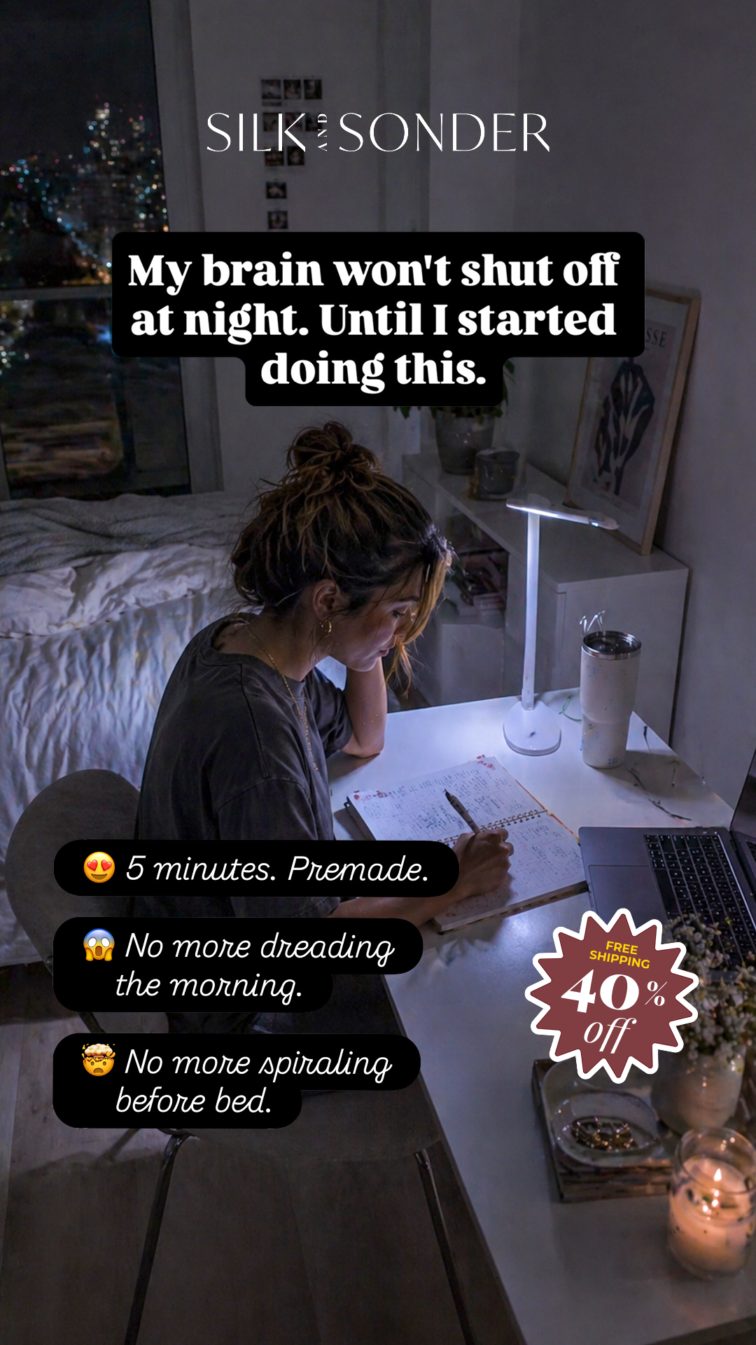 Silk + Sonder Facebook ad