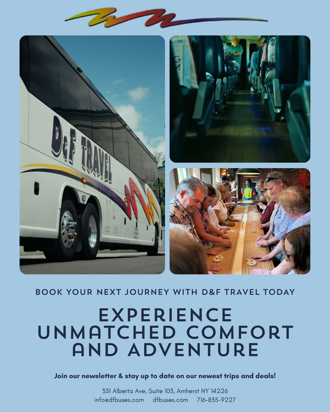 D&F Travel, Inc. Facebook ad: Travel with us.