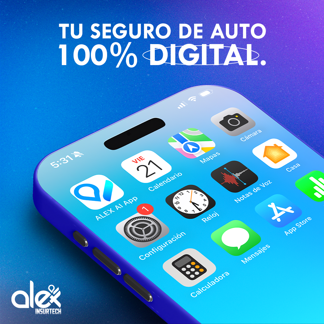 Alexai Insurtech USA Facebook ad: Descubre AlexAI Tu seguro de auto 100% digital…