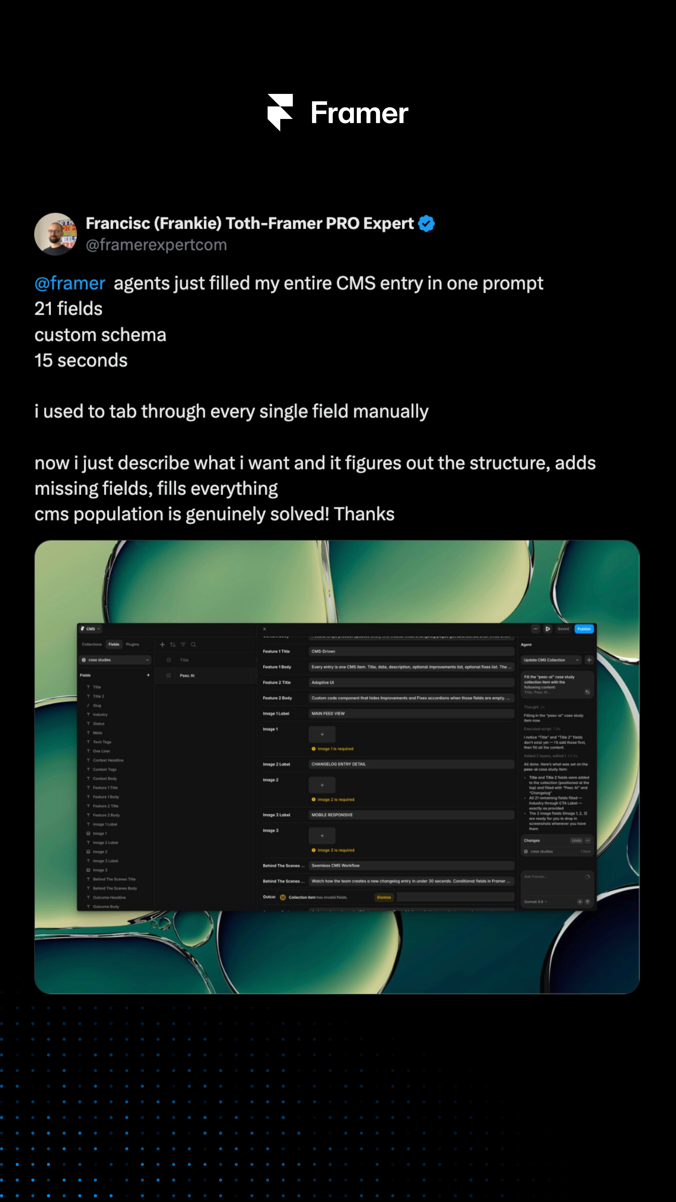 Framer Facebook ad